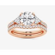 Round  Three-Stone Bridal