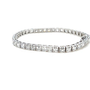 White  Asscher Bracelet