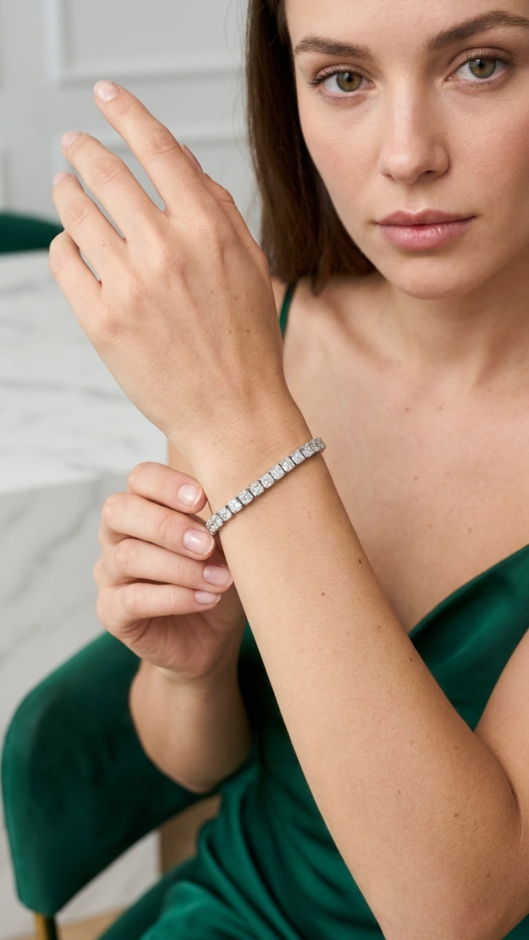 White Gold  Bracelet