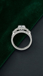 Precision Accent Diamonds ring