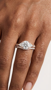 Round  Three-Stone Bridal