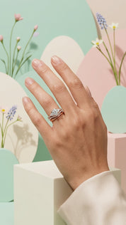 Round  Three-Stone Bridal